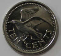 10 центов 2008г. Барбадос,состояние UNC - Мир монет