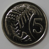 5 центов 2008г. Каймановы Острова, состояние UNC - Мир монет