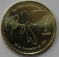 1 кетсаль 2012г. Гватемала,  состояние UNC - Мир монет
