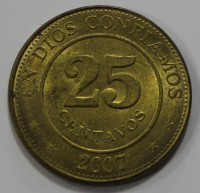 25 сентаво 2007г. Никарагуа, состояние VF-XF. - Мир монет