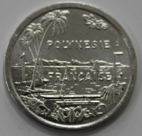 1 франк 2008г. Французская Полинезия,состояние UNC - Мир монет