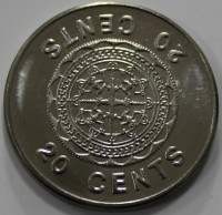 20 центов 2005г. Соломоновы острова,состояние UNC - Мир монет