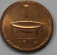 1 цент 1992г. Фиджи,  состояние VF+ - Мир монет