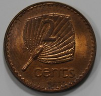 2 цента 1995г. Фиджи,  состояние VF-XF. - Мир монет