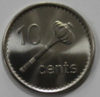 10 центов 2010г. Фиджи,состояние UNC - Мир монет