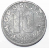 10 грошен 1949г. Австрия,состояние VF-XF - Мир монет