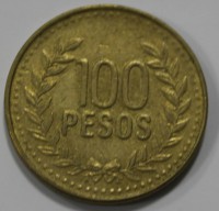 100 песо 2008г. Колумбия, состояние VF-XF - Мир монет