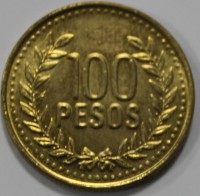 100 песо 2011г. Колумбия, состояние UNC - Мир монет
