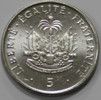 5 сентим 1997г  Гаити, состояние UNC - Мир монет