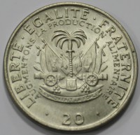 20 сентим 1975г  Гаити, состояние UNC - Мир монет