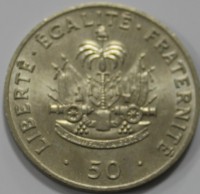 50 сентим 1991г  Гаити, Шарлемань Перальт, состояние UNC - Мир монет