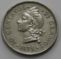 10  сентаво 1975г. Доминиканская Республика, состояние XF-UNC - Мир монет