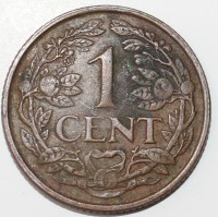 1 цент 1968г. Нидерландские Антиллы,  состояние VF. - Мир монет