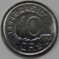 10 крузейро 1994г. Бразилия, состояние UNC - Мир монет