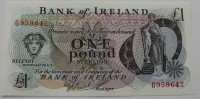 Банкнота   1 фунт  1970-е г.г. Северная Ирландия. Белфаст, состояние UNC. - Мир монет