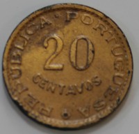 20 сентаво 1962г. Ангола(Порт), состояние  VF - Мир монет