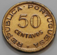50 сентаво 1958г. Ангола(Порт), состояние XF - Мир монет