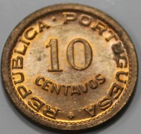 10 сентаво 1949г. Ангола(Порт), состояние UNC - Мир монет