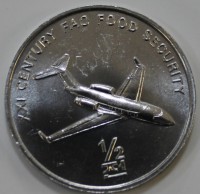 1/2 чон 2002г. Северная Корея. Самолет, состояние UNC - Мир монет
