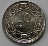 10 центов 2006г. Белиз, Елизавета II, состояние UNC - Мир монет
