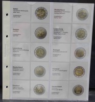 № 1118-2.  Лист Линдер ,  для  монет 2 евро 2006-2007г.г. В комплекте с  иллюстрированным  разделителем . Германия. - Мир монет