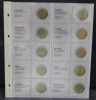 № 1118-7.   Лист  Линдер  для  монет 2 евро 2010-2011г.г. В комплекте с  иллюстрированным  разделителем .  Германия. - Мир монет