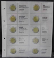   № 1118-14.    Лист  Линдер  ,  для  монет 2 евро   2014г. В комплекте с  иллюстрированным  разделителем .  Германия. - Мир монет