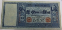 Банкнота  100 марок 1910г. Германия, состояние VF+ - Мир монет