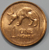 1 нгве 1983г. Замбия, Трубкозуб, состояние UNC - Мир монет