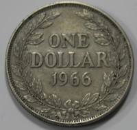 1 доллар 1966г. Либерия, состояние XF - Мир монет