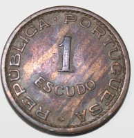 1 эскудо 1969г. Португальский Мозамбик, состояние UNC - Мир монет