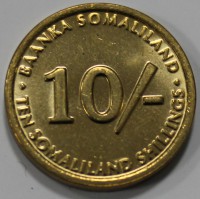 10 шиллингов 2005г. Сомалиленд. Обезьяна, состояние UNC - Мир монет