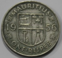 1 рупия 1956г. Британский Маврикий, Елизавета II , состояние VF-XF - Мир монет