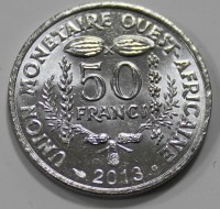50 франков 2013г. Западно Африканский Валютный Союз, состояние UNC - Мир монет