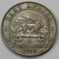 1 шиллинг 1950г. Восточная Африка. Георг VI, состояние aUNC - Мир монет