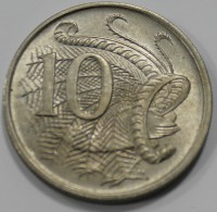 10 центов  1966г. Австралия, Лирохвост, состояние UNC - Мир монет