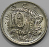 10  центов  1980г. Австралия, Лирохвост, состояние aUNC - Мир монет