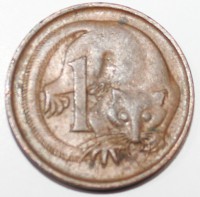 1 цент 1971г. Австралия. Кускус, состояние VF - Мир монет