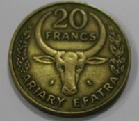 20 ариари 1970г. Мадагаскар, состояние aUNC - Мир монет