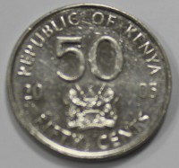 50 центов 2003г. Кения, состояние UNC - Мир монет