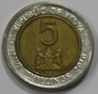 5 шиллингов 2010г. Кения, состояние UNC - Мир монет
