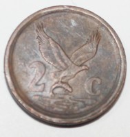 2 цента 1995г. ЮАР. Орел с добычей, состояние VF - Мир монет