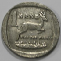 1 рэнд 1993 ЮАР. Газель, состояние XF - Мир монет
