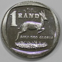 1 рэнд 2000 г.  ЮАР. Газель, состояние UNC - Мир монет