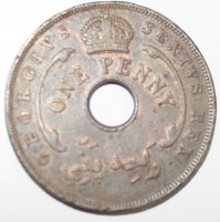1 пенни 1952г. Британская Западная Африка, состояние VF-XF - Мир монет