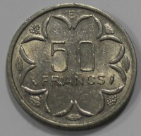 50 франков 1976г. Западно Африканский Валютный Союз, Антилопы Куду, состояние XF - Мир монет