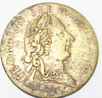 Медаль Георг 3. 1790г.  Германия, состояние VF - Мир монет