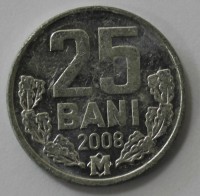 25 бан 2008 г. Молдова,состояние VF-XF. - Мир монет