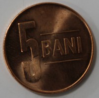 5 бани 2018г. Румыния,состояние XF - Мир монет