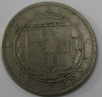 1 пенни 1869г. Ямайка, королева Виктория , состояние VF - Мир монет